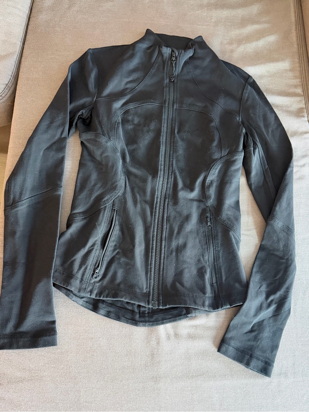 lululemon athletica Black Full-Zip Bomber Jacket